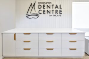 rockingham dental centre modern reception area | GPS: -32.289400, 115.742256